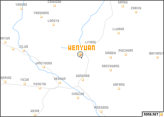 map of Wenyuan