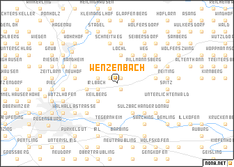 map of Wenzenbach