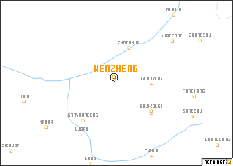 map of Wenzheng