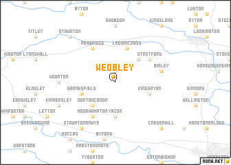 map of Weobley