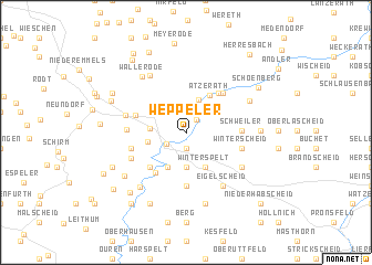 map of Weppeler