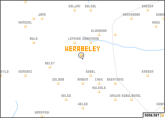 map of Werabeley