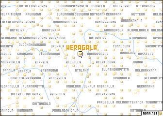 map of Weragala