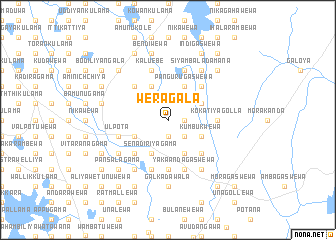 map of Weragala