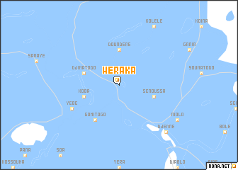map of Wéraka