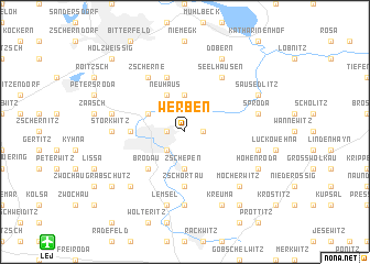 map of Werben