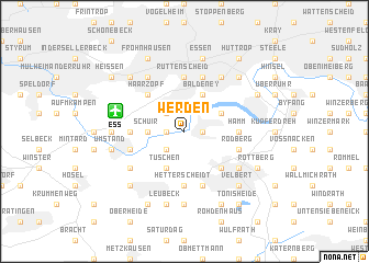 map of Werden