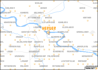 map of Werder