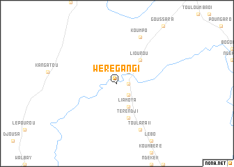 map of Wérégangi