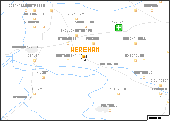 map of Wereham