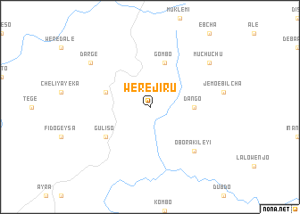 map of Were Jiru