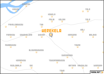 map of Wérékéla