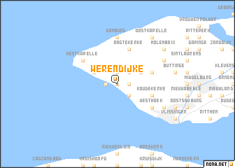 map of Werendijke