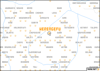 map of Werengefu