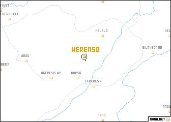 map of Werēnso