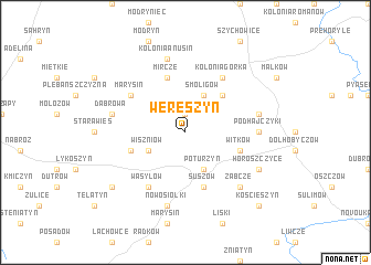 map of Wereszyn