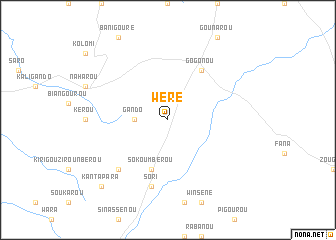 map of Wéré