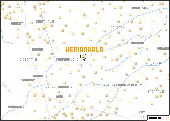 map of Werīānwāla