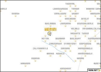 map of Weriri