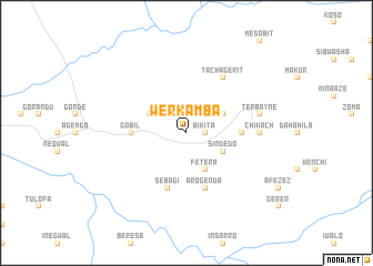map of Werkʼ Āmba