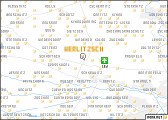 map of Werlitzsch