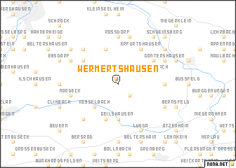 map of Wermertshausen