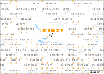 map of Wermsdorf