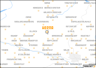 map of Werna