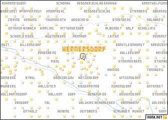 map of Wernersdorf