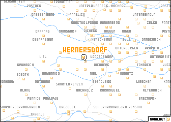 map of Wernersdorf