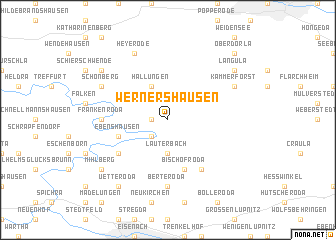 map of Wernershausen