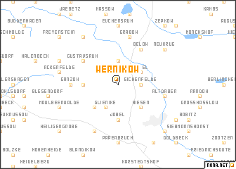 map of Wernikow