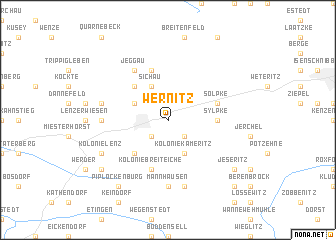 map of Wernitz