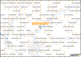 map of Wernsdorf