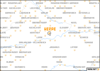 map of Werpe