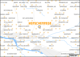 map of Werschenrege