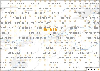 map of Werste