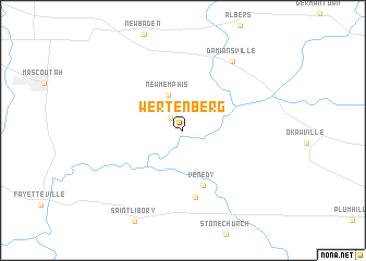 map of Wertenberg