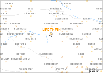 map of Wertheim
