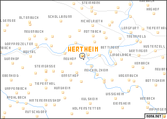 map of Wertheim