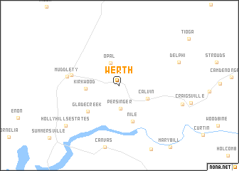 map of Werth