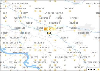 map of Werth