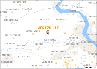 map of Wertzville