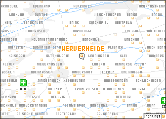 map of Werver Heide