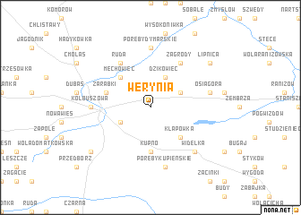 map of Werynia