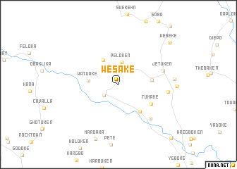 map of Wesake