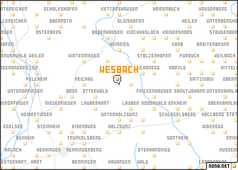 map of Wesbach