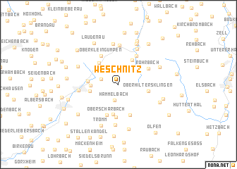 map of Weschnitz