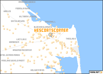 map of Wescoats Corner