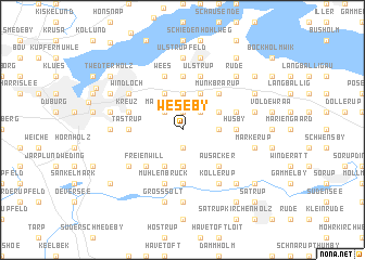 map of Weseby